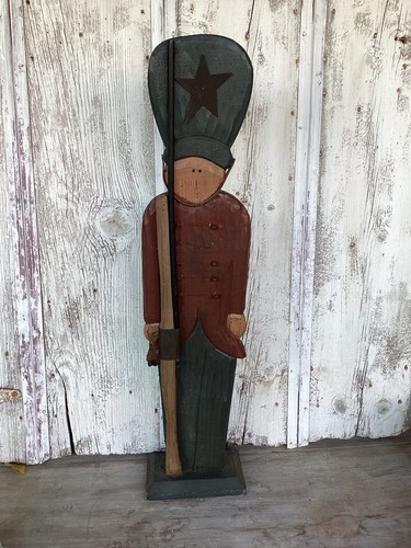 Vtg wooden holiday - wooden, 3