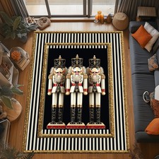 Christmas Nutcracker Rug Gold