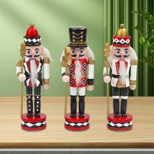 3x Nutcracker Soldier Figure