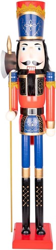 Giant wooden nutcracker - wooden,