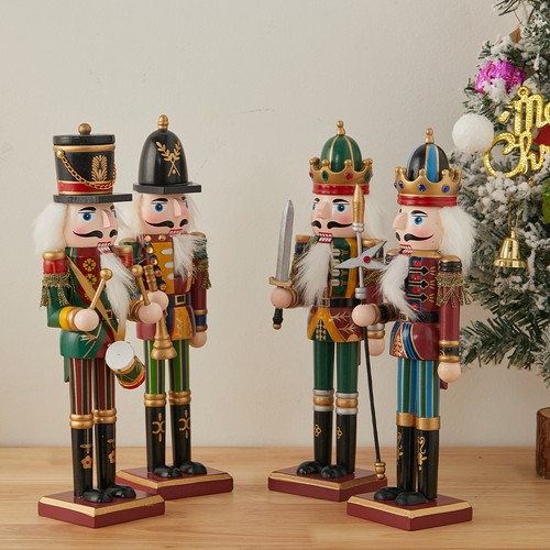 30cm christmas wood nutcracker - christmas,