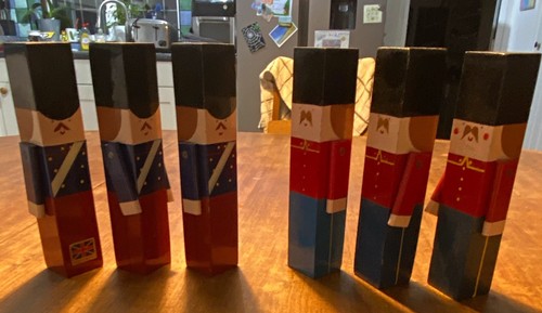 Wooden nutcracker soldier - wooden,